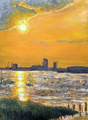 Sunset Glow on River Thames at Erith