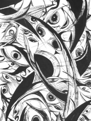 The accumulated darkness of many old things