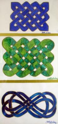1283 Celtic Knot Triptych