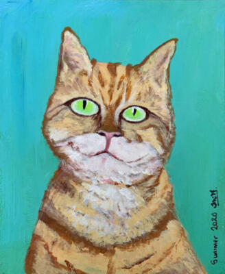 2191 Louis Wain’s Happy Smiley Tabby Cat
