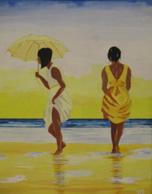 Dip Your Toes (after Vetriano)